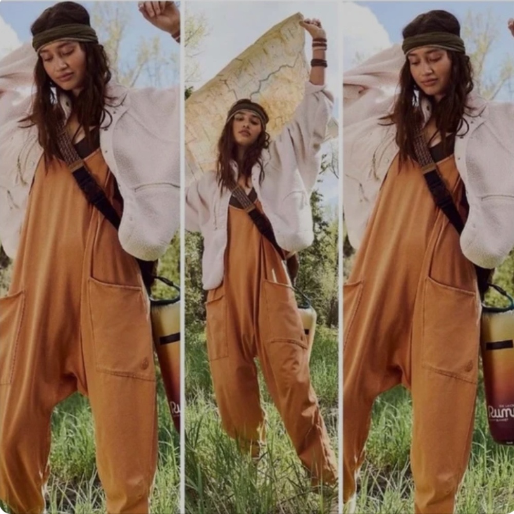 Free People Hot Shot Onesie – Toasted Coconut (XS)